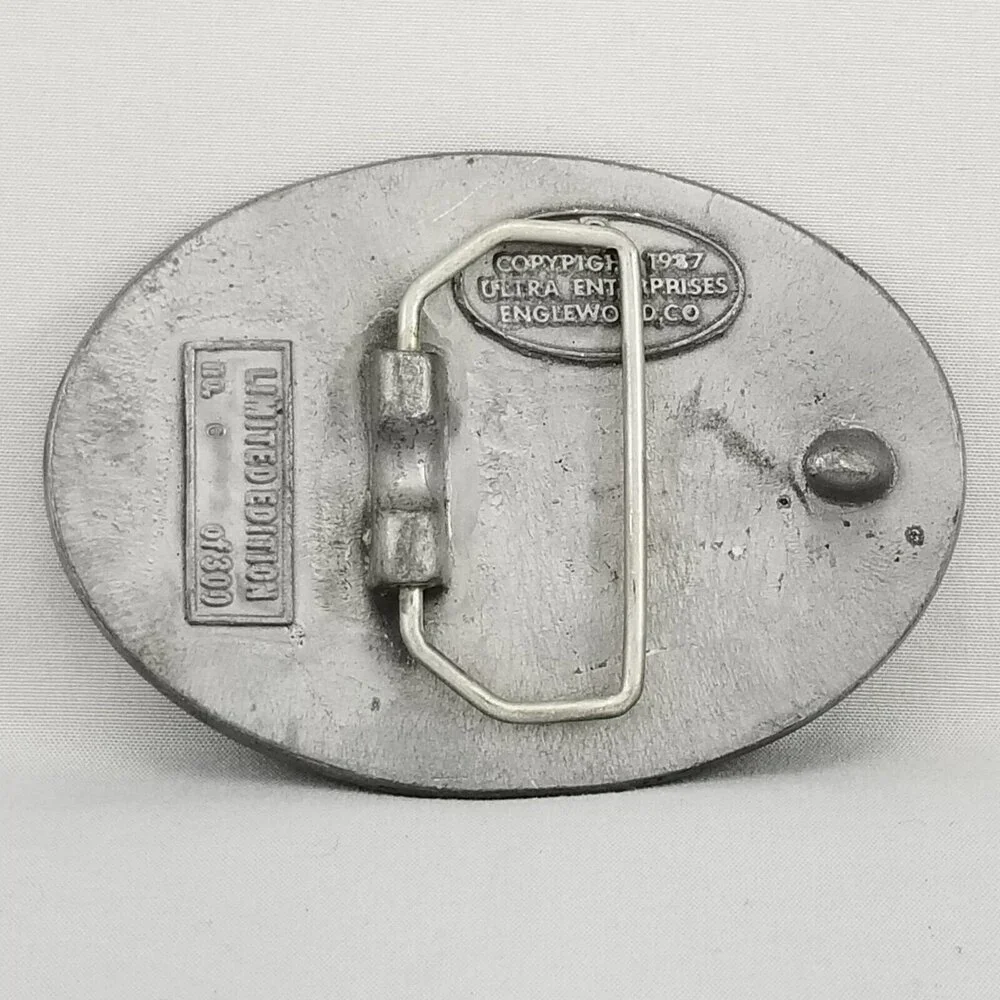 Vintage Belt Buckle 1988 Underground Overhead Metering School Garden City Kansas